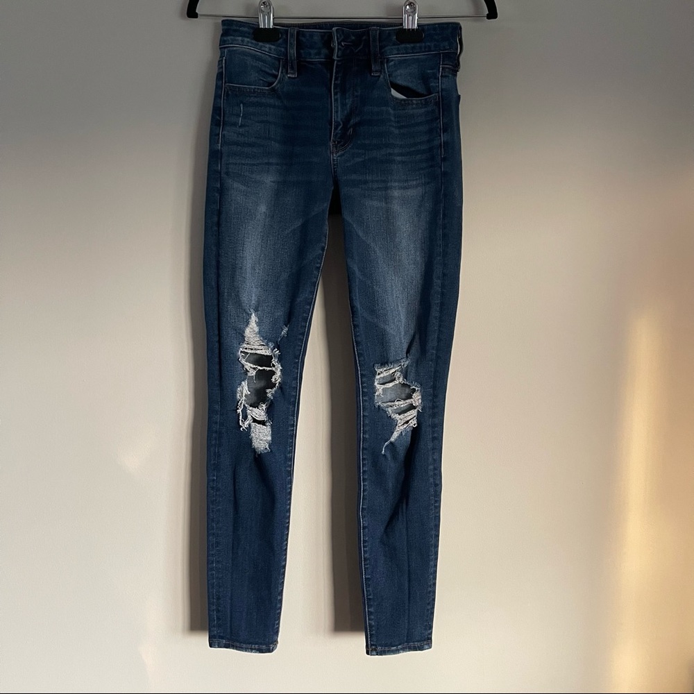 American ripped jeans like new size 2
